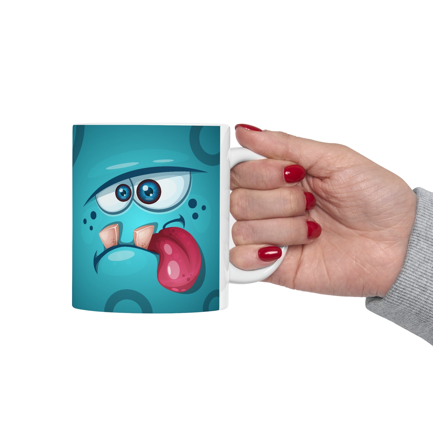 Hibbo Ceramic Mug, 11oz :: Monster Family collection