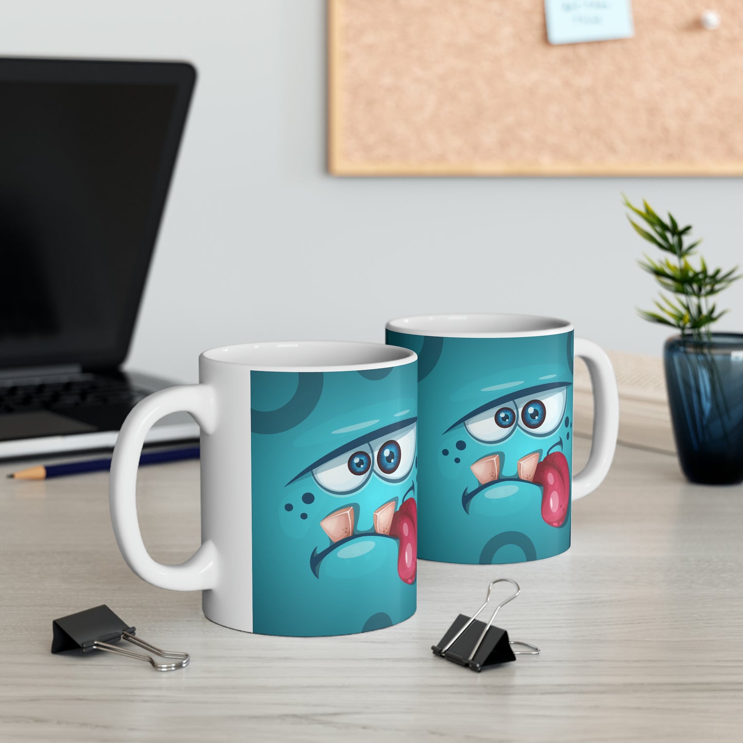 Hibbo Ceramic Mug, 11oz :: Monster Family collection