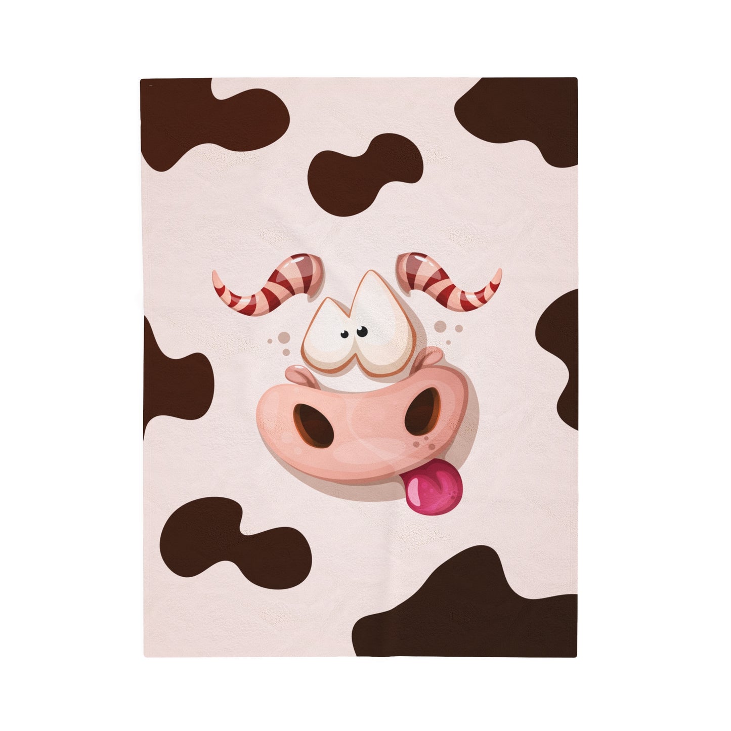 Moo Velveteen Plush Blanket :: Monster Family collection