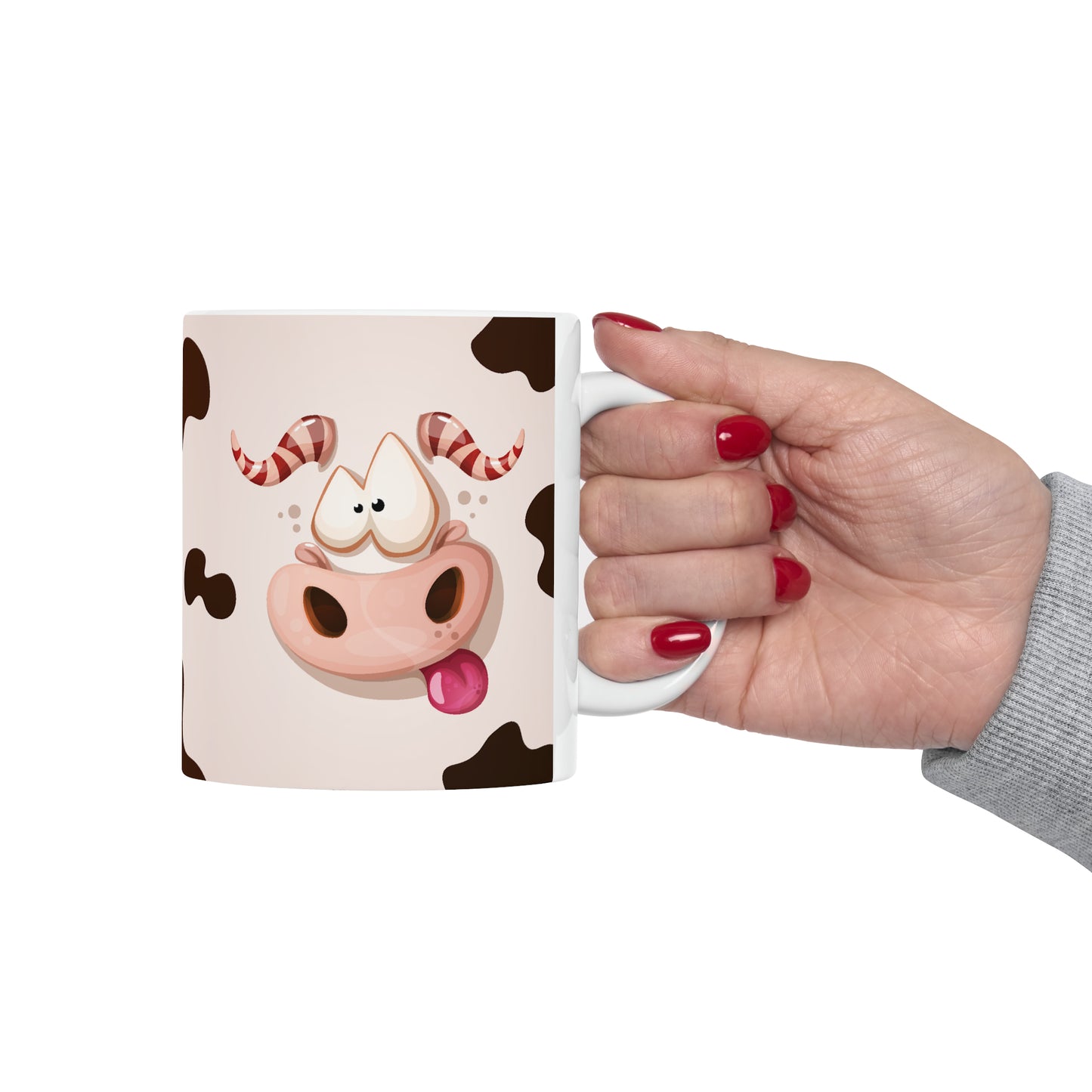 Moo Ceramic Mug, 11oz :: Monster Family collection