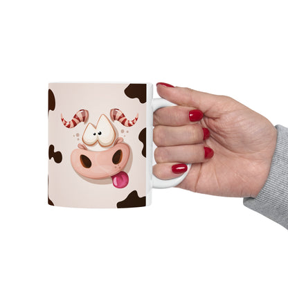 Moo Ceramic Mug, 11oz :: Monster Family collection