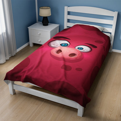 Pigor Velveteen Plush Blanket :: Monster Family collection