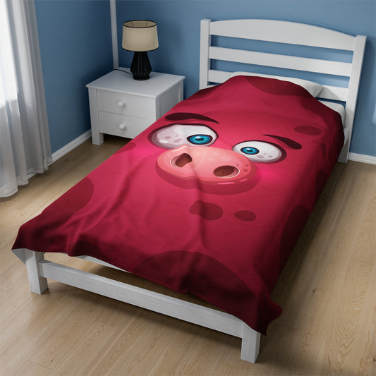Pigor Velveteen Plush Blanket :: Monster Family collection