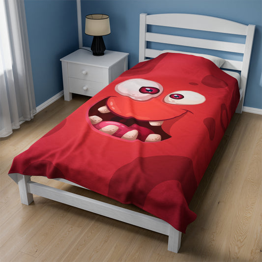 Edvard Velveteen Plush Blanket :: Monster Family collection