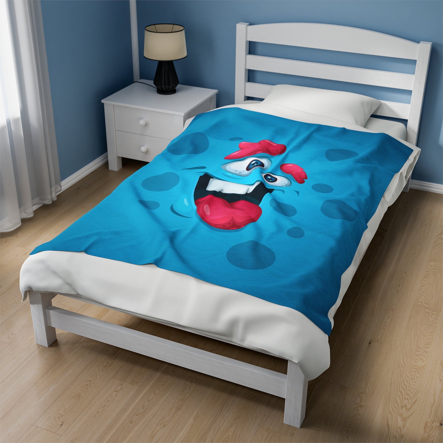 Chorky Velveteen Plush Blanket :: Monster Family collection