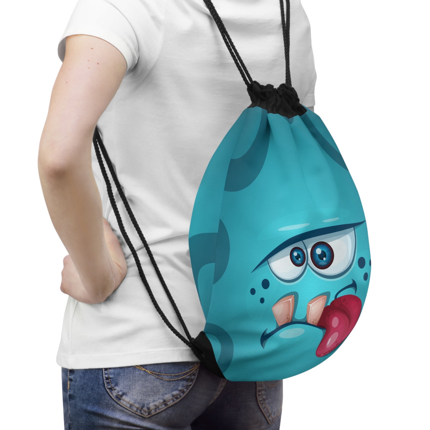 Hibbo Drawstring Bag :: Monster Family collection
