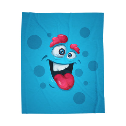 Chorky Velveteen Plush Blanket :: Monster Family collection