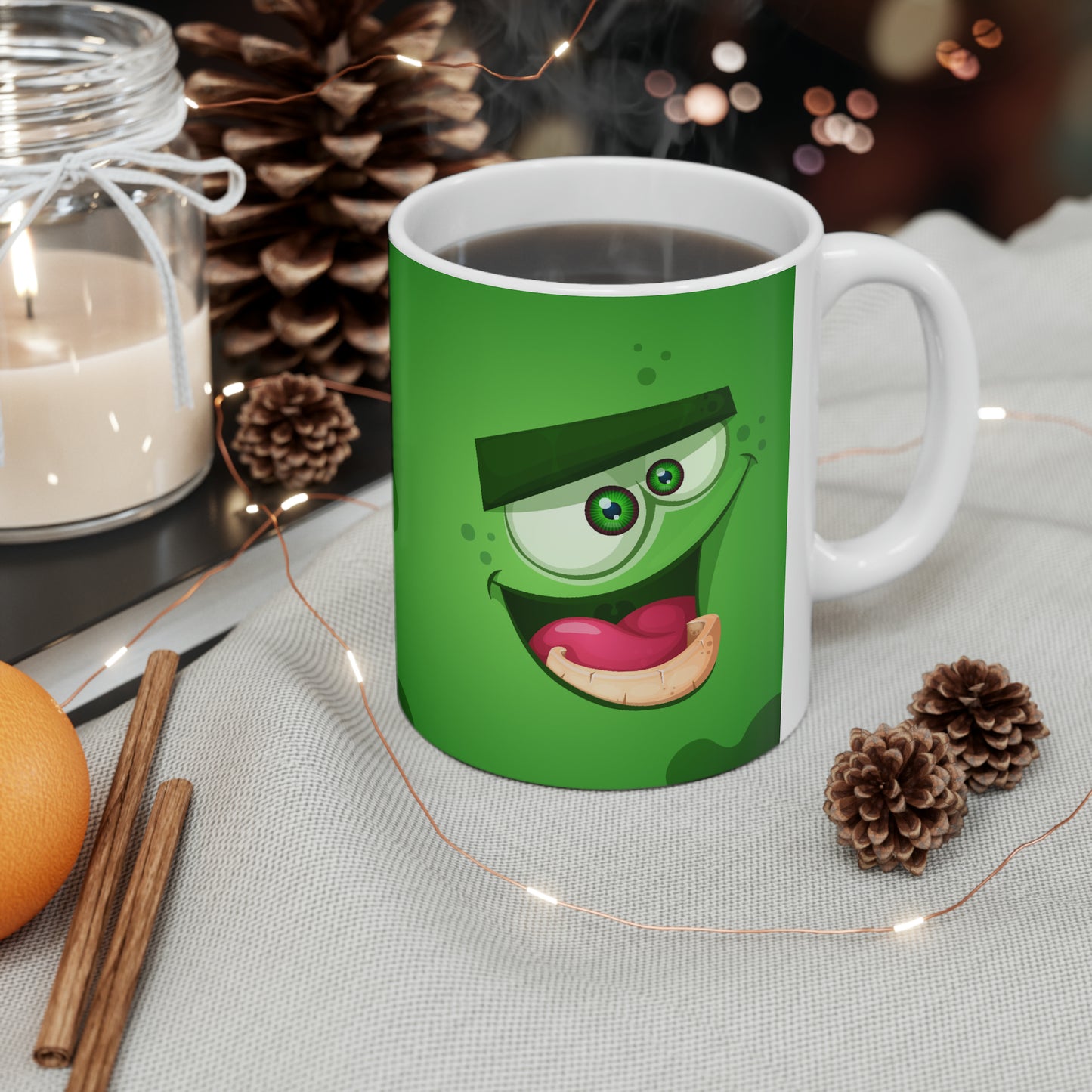 Eliot Ceramic Mug, 11oz :: Monster Family collection