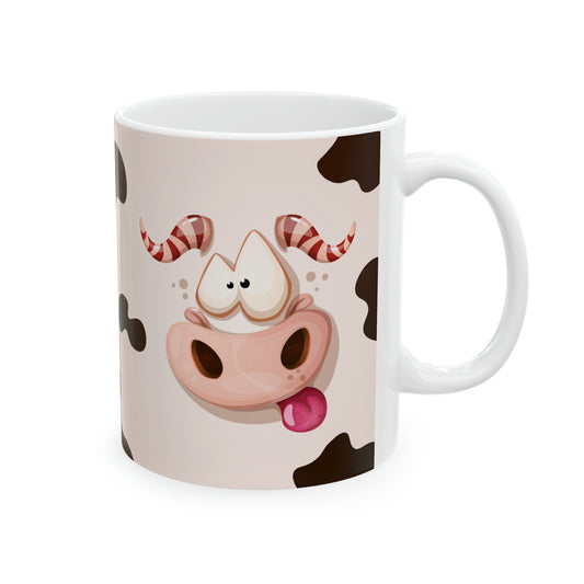 Moo Ceramic Mug, 11oz :: Monster Family collection
