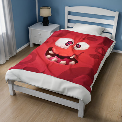 Edvard Velveteen Plush Blanket :: Monster Family collection