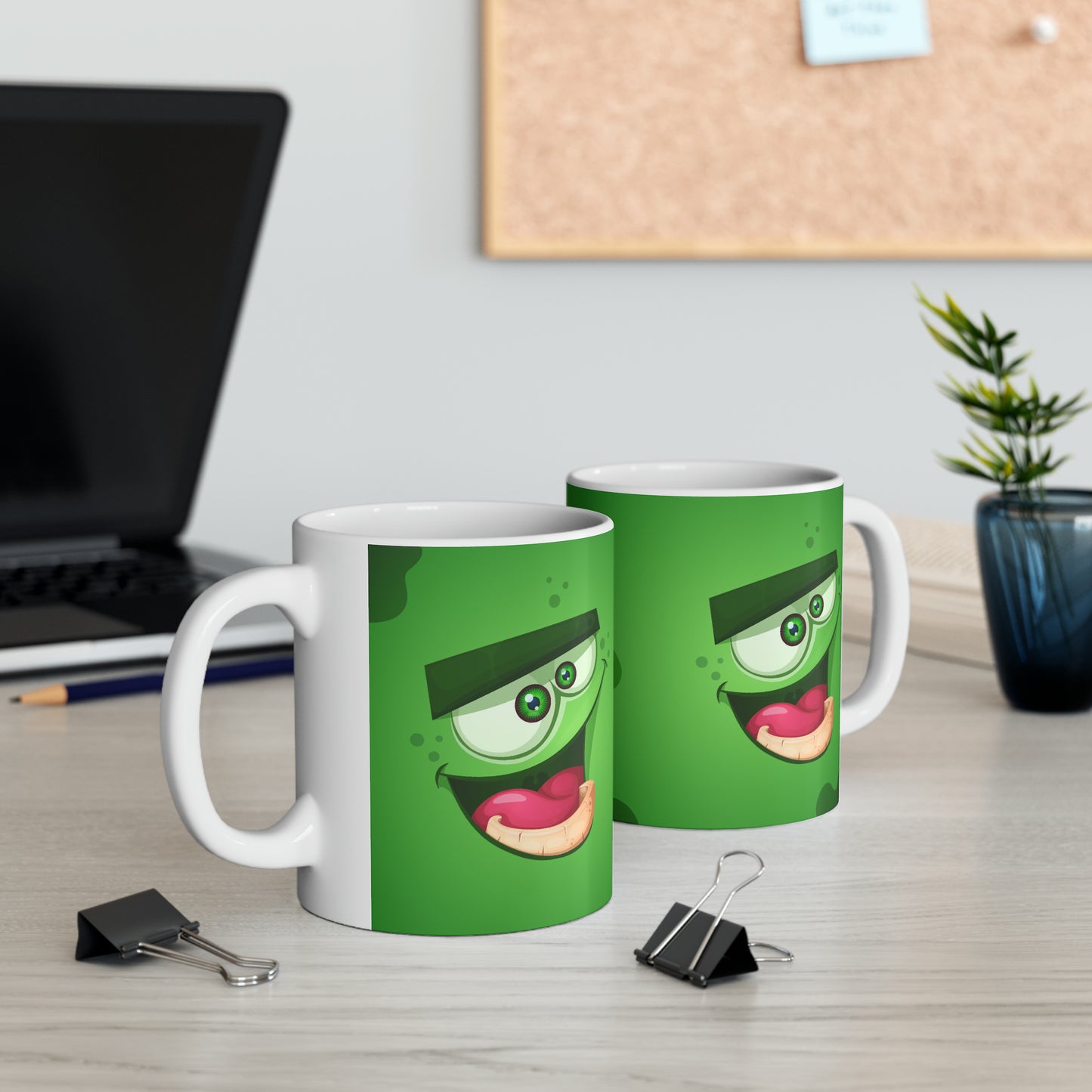 Eliot Ceramic Mug, 11oz :: Monster Family collection