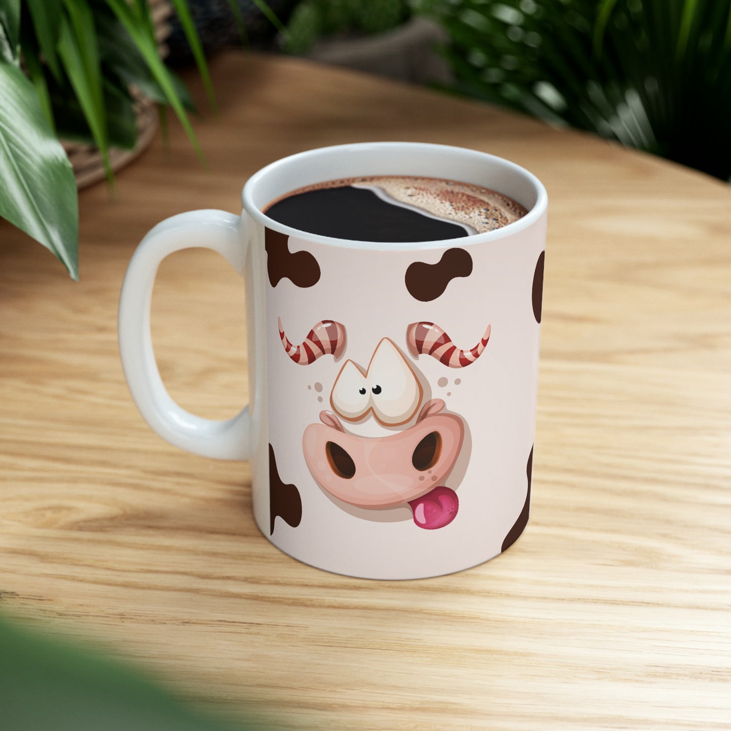 Moo Ceramic Mug, 11oz :: Monster Family collection